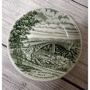 Vintage Woods & Sons Atlantic Canada Plate Reversing Falls 4.5"